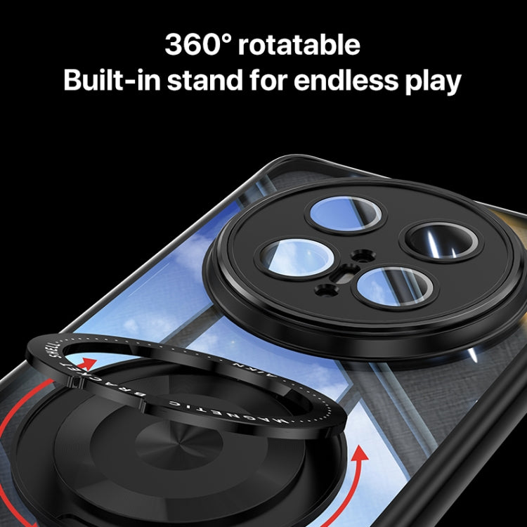 For Huawei Mate 70 Pro / Pro+ 360 Holder MagSafe Acrylic Hybrid TPU Phone Case