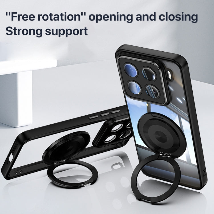 For Xiaomi 15 360 Holder MagSafe Acrylic Hybrid TPU Phone Case
