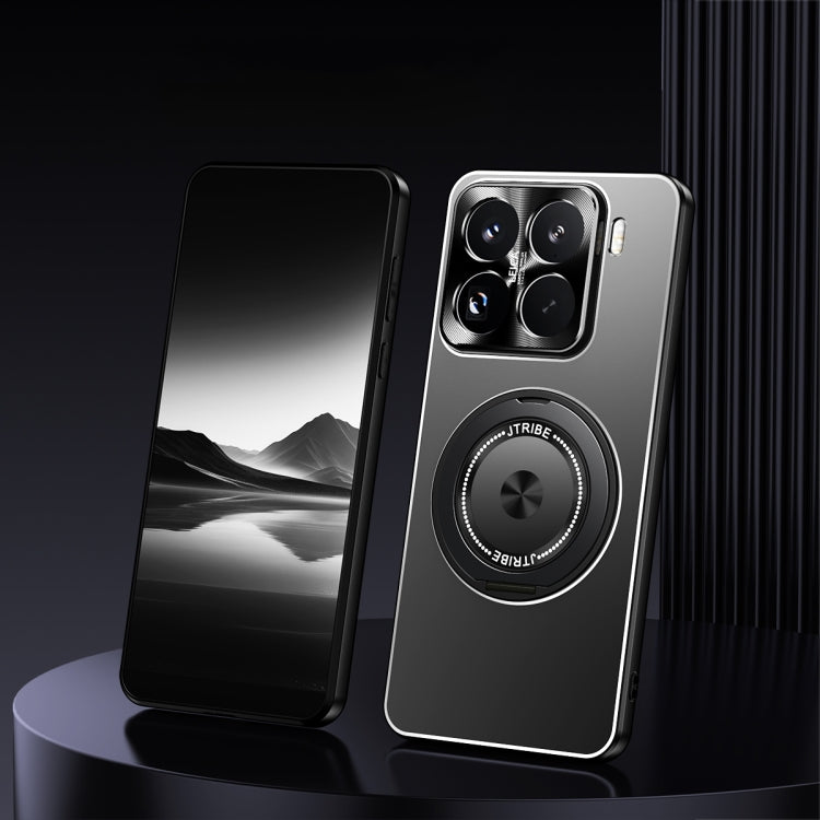 For Xiaomi 15 Pro Rotating Holder Frosted Metal Phone Case