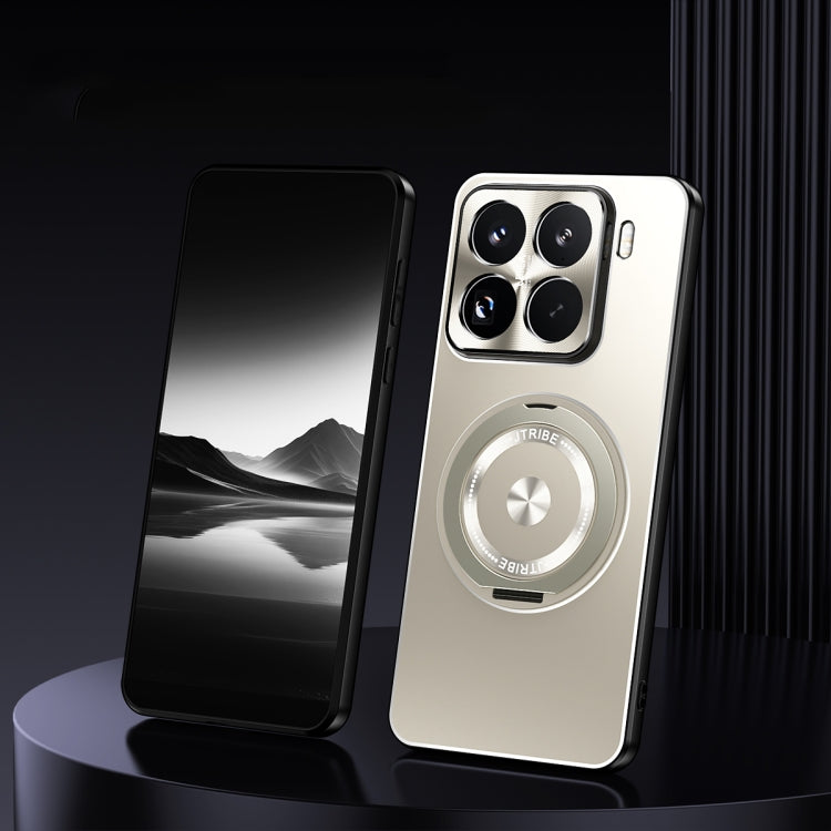 For Xiaomi 15 Pro Rotating Holder Frosted Metal Phone Case