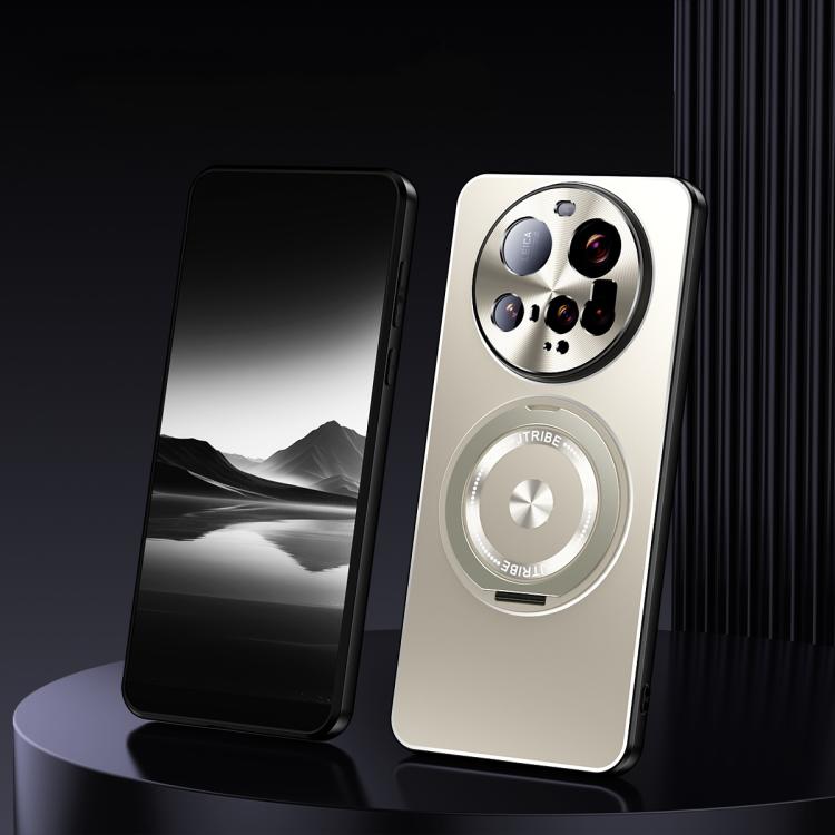For Xiaomi 15 Ultra Rotating Holder Frosted Metal Phone Case