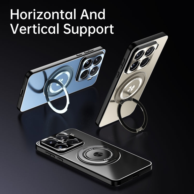 For Xiaomi 17 Rotating Holder Frosted Metal Phone Case
