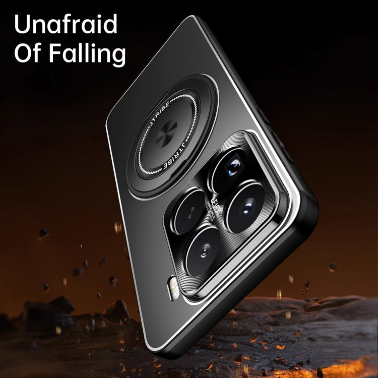 For Xiaomi 17 Rotating Holder Frosted Metal Phone Case