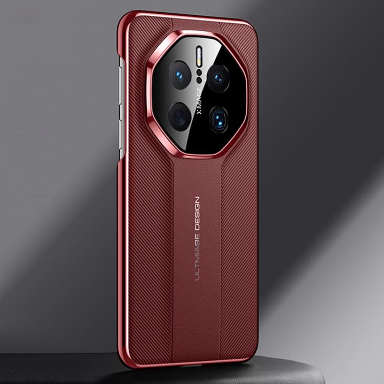 For Huawei Mate 50 Pro Imitation Ultimate Design Plain Leather Phone Case