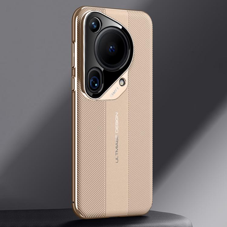 For Huawei Pura 70 Ultra Imitation Ultimate Design Plain Leather Phone Case