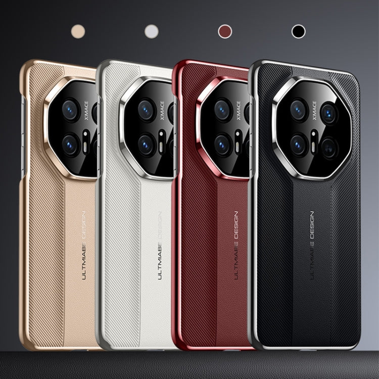 For Huawei Mate 40 Imitation Ultimate Design Plain Leather Phone Case