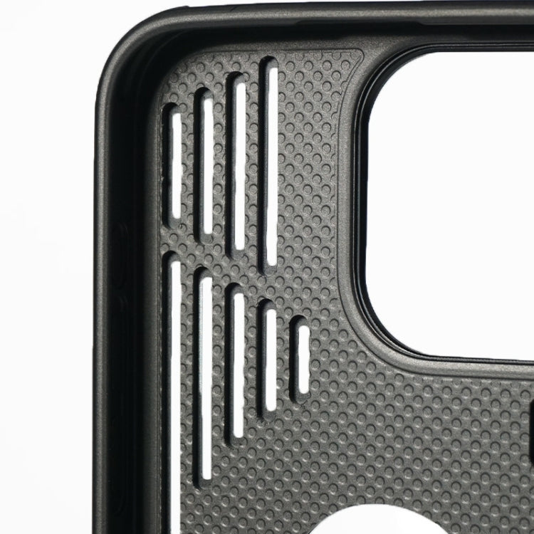 For iPhone 14 Pro Lens Bracket Metal Heat Dissipation MagSafe Phone Case - Black