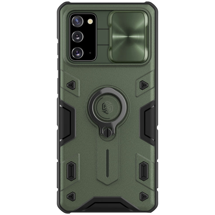 For Samsung Galaxy Note 20 NILLKIN Shockproof CamShield Armor Protective Case with Invisible Ring Holder