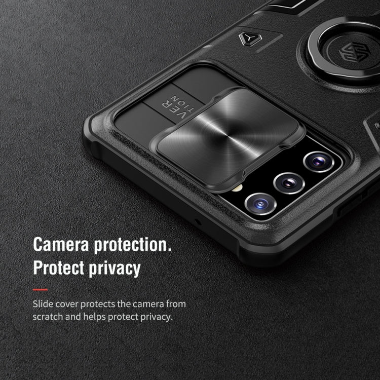For Samsung Galaxy Note 20 NILLKIN Shockproof CamShield Armor Protective Case with Invisible Ring Holder