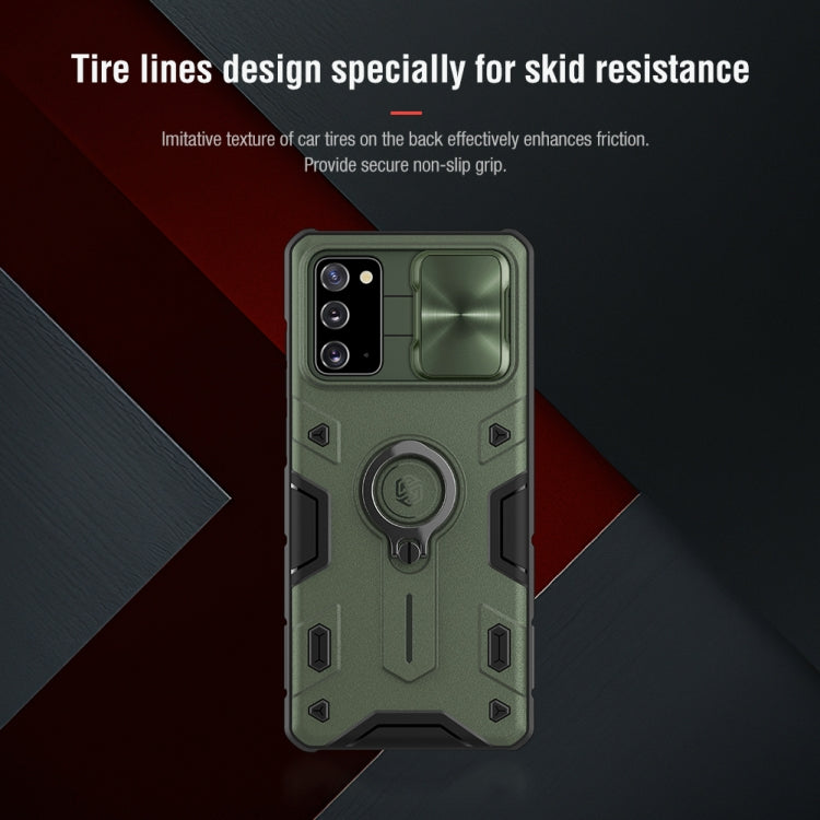 For Samsung Galaxy Note 20 NILLKIN Shockproof CamShield Armor Protective Case with Invisible Ring Holder