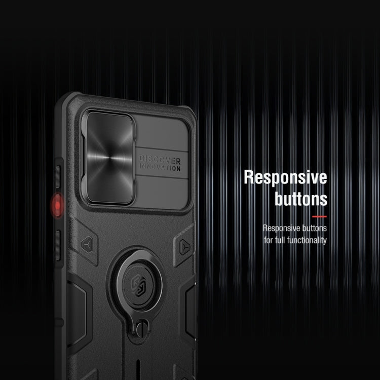 For Samsung Galaxy Note 20 NILLKIN Shockproof CamShield Armor Protective Case with Invisible Ring Holder