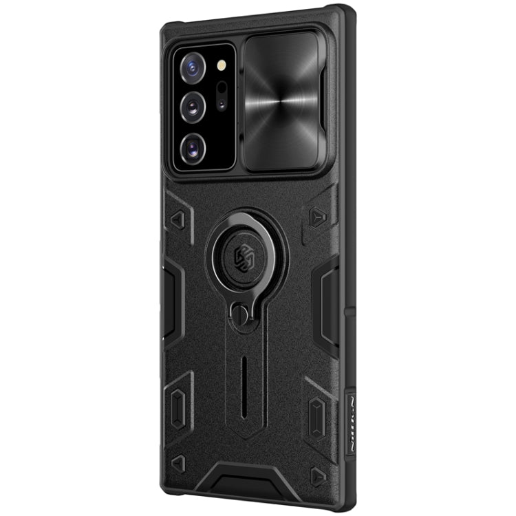 For Samsung Galaxy Note 20 Ultra NILLKIN Shockproof CamShield Armor Protective Case with Invisible Ring Holder