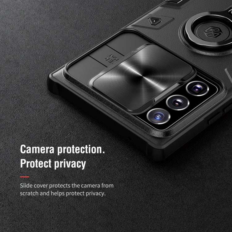 For Samsung Galaxy Note 20 Ultra NILLKIN Shockproof CamShield Armor Protective Case with Invisible Ring Holder