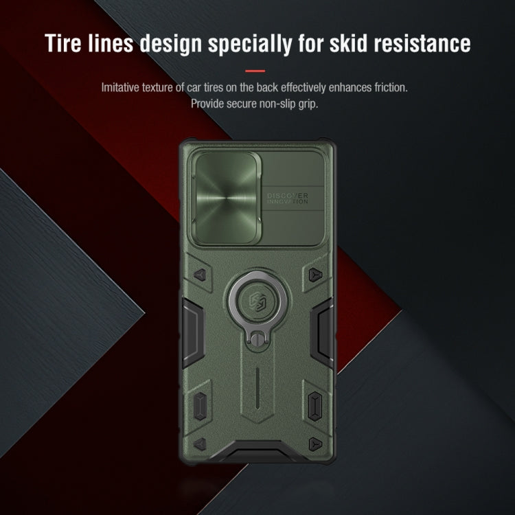 For Samsung Galaxy Note 20 Ultra NILLKIN Shockproof CamShield Armor Protective Case with Invisible Ring Holder