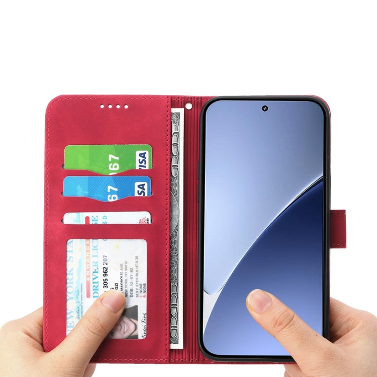 For Xiaomi 15 Dierfeng Dream Line TPU Hybrid PU Leather Phone Case