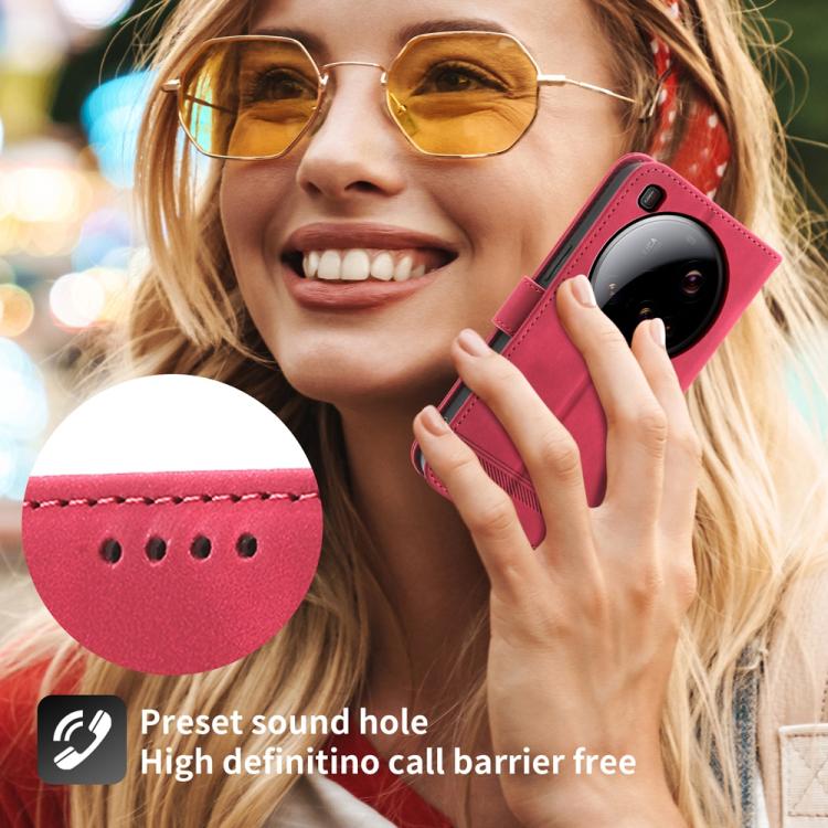 For Xiaomi 15 Ultra Dierfeng Dream Line TPU Hybrid PU Leather Phone Case