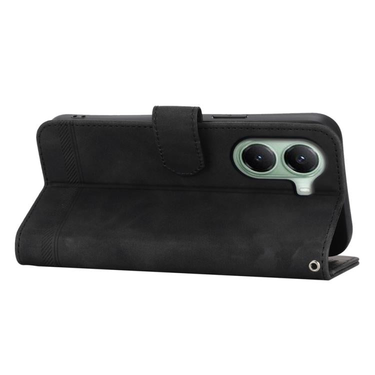 For Xiaomi Poco X7 Pro / Redmi Turbo 4 Dierfeng Dream Line TPU Hybrid PU Leather Phone Case