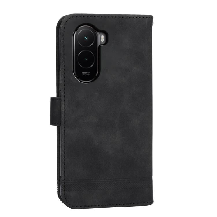 For Xiaomi Poco M7 4G 169mm Dierfeng Dream Line TPU Hybrid PU Leather Phone Case