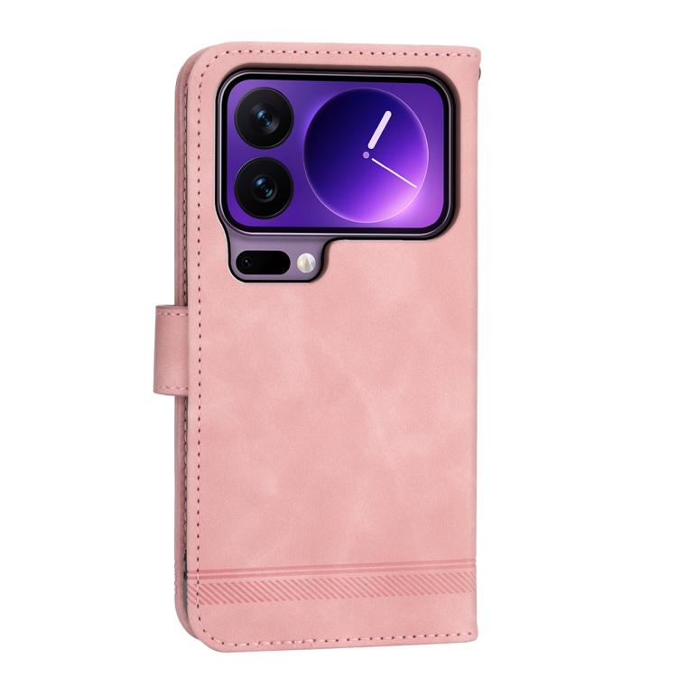 For Xiaomi 17 Pro Dierfeng Dream Line TPU Hybrid PU Leather Phone Case