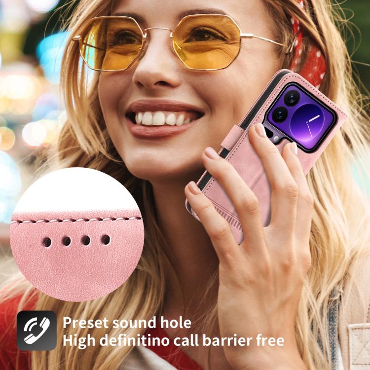 For Xiaomi 17 Pro Dierfeng Dream Line TPU Hybrid PU Leather Phone Case