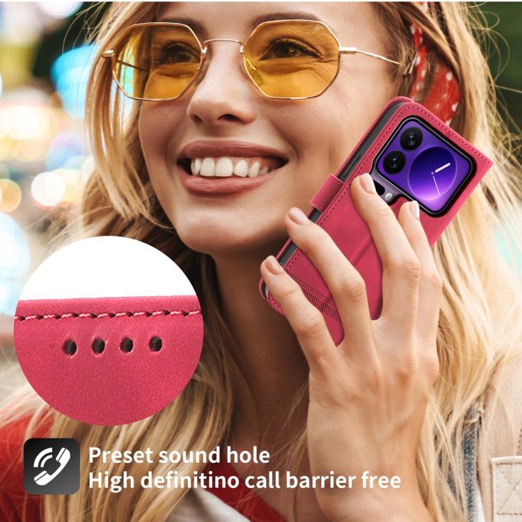 For Xiaomi 17 Pro Dierfeng Dream Line TPU Hybrid PU Leather Phone Case