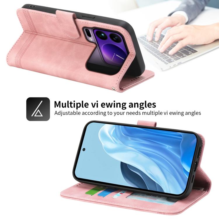 For Xiaomi 17 Pro Max Dierfeng Dream Line TPU Hybrid PU Leather Phone Case
