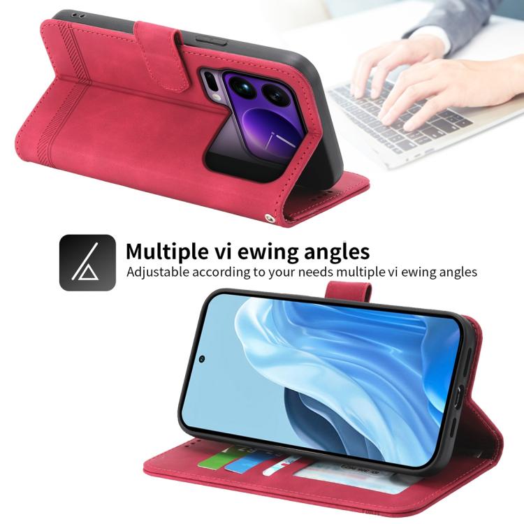 For Xiaomi 17 Pro Max Dierfeng Dream Line TPU Hybrid PU Leather Phone Case