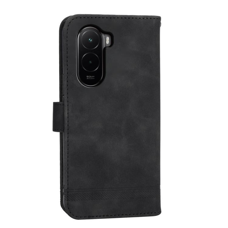 For Xiaomi Poco M7 4G 171mm Dierfeng Dream Line TPU Hybrid PU Leather Phone Case