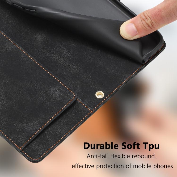 For iPhone 17 Tulips Embossed Leather Phone Case with Lanyard