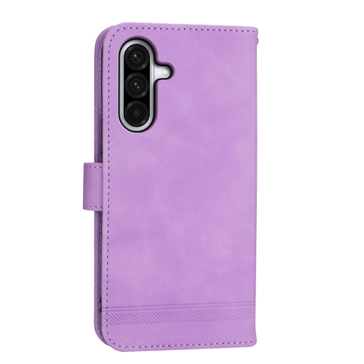 For Samsung Galaxy A36 Dierfeng Dream Line TPU Hybrid PU Leather Phone Case