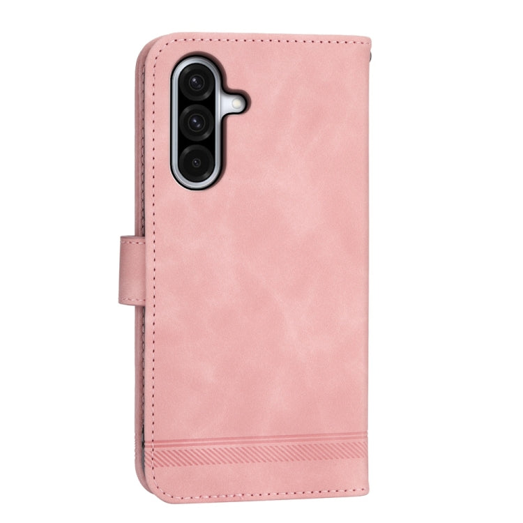 For Samsung Galaxy A36 Dierfeng Dream Line TPU Hybrid PU Leather Phone Case