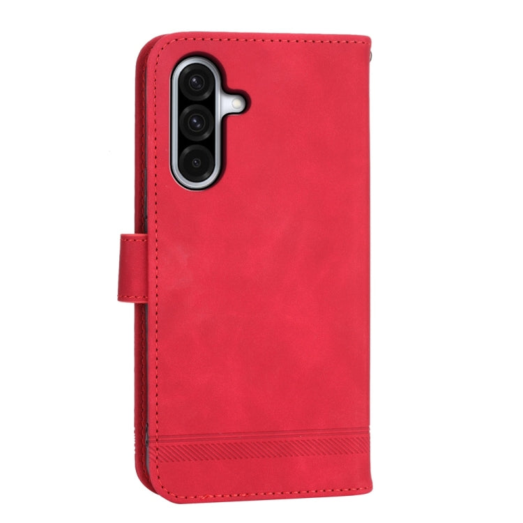 For Samsung Galaxy A36 Dierfeng Dream Line TPU Hybrid PU Leather Phone Case
