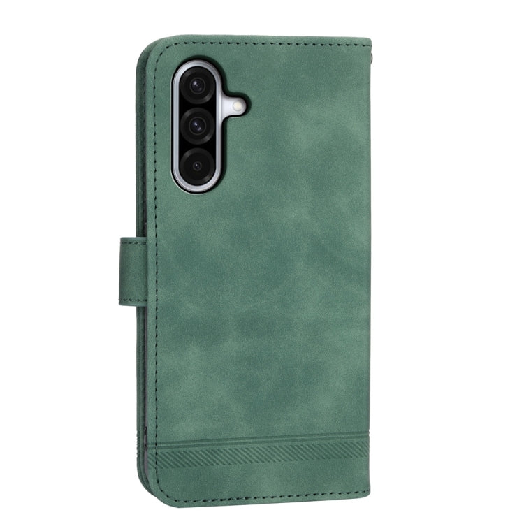 For Samsung Galaxy A36 Dierfeng Dream Line TPU Hybrid PU Leather Phone Case
