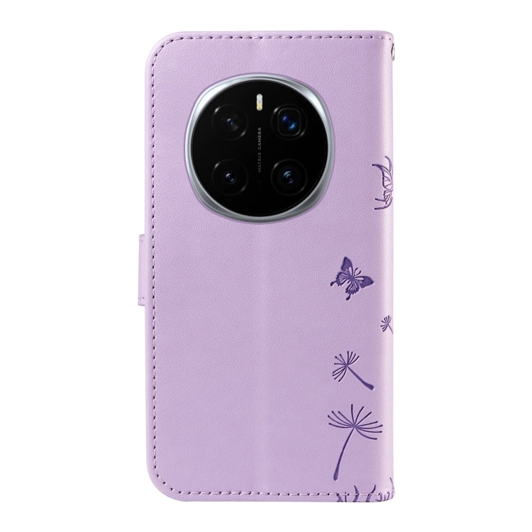 For Honor Magic7 Pro Dandelion Embossed Pattern Flip Leather Phone Case