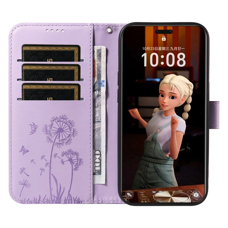 For Honor Magic7 Pro Dandelion Embossed Pattern Flip Leather Phone Case