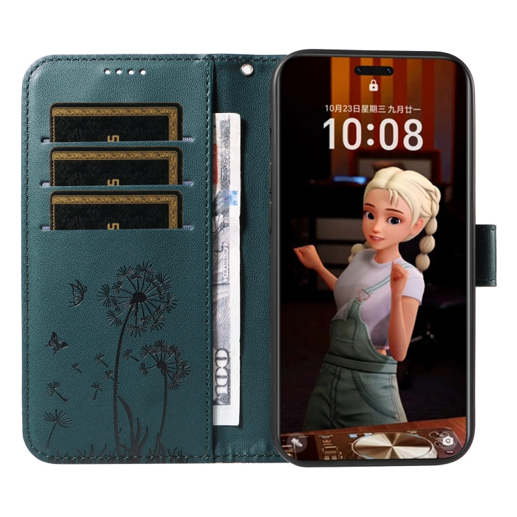 For Honor Magic7 Pro Dandelion Embossed Pattern Flip Leather Phone Case