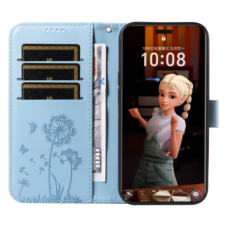 For Honor Magic7 Pro Dandelion Embossed Pattern Flip Leather Phone Case