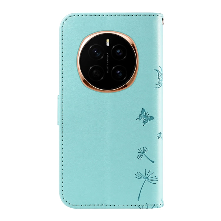 For Honor Magic7 5G Dandelion Embossed Pattern Flip Leather Phone Case