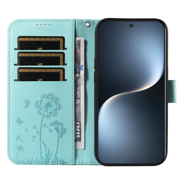 For Honor Magic7 5G Dandelion Embossed Pattern Flip Leather Phone Case