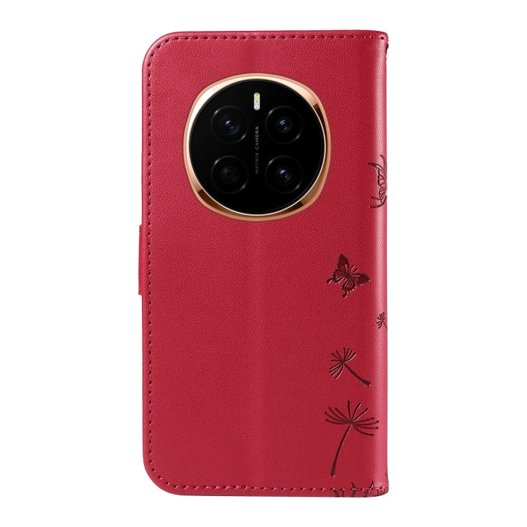 For Honor Magic7 5G Dandelion Embossed Pattern Flip Leather Phone Case