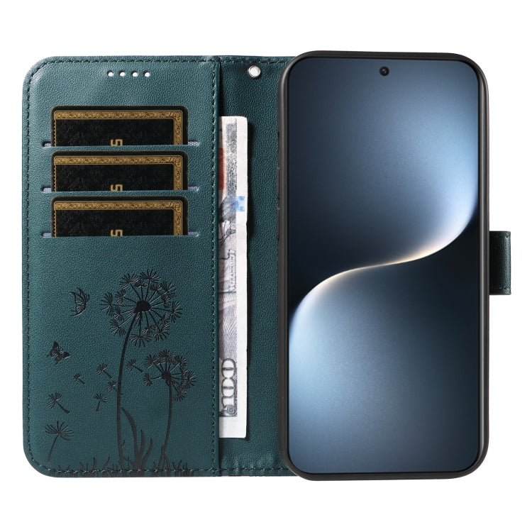 For Honor Magic7 5G Dandelion Embossed Pattern Flip Leather Phone Case