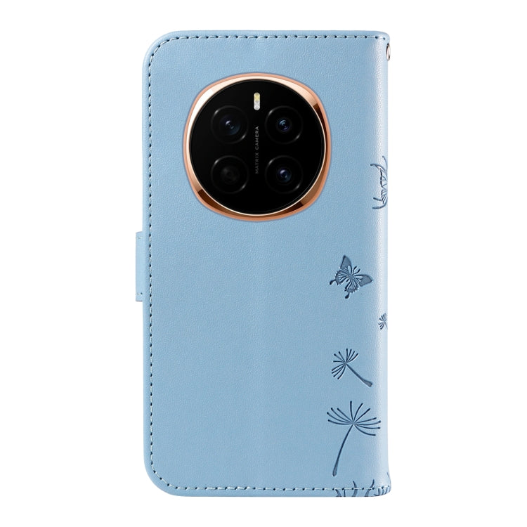 For Honor Magic7 5G Dandelion Embossed Pattern Flip Leather Phone Case