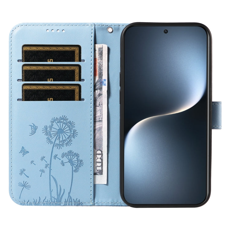 For Honor Magic7 5G Dandelion Embossed Pattern Flip Leather Phone Case