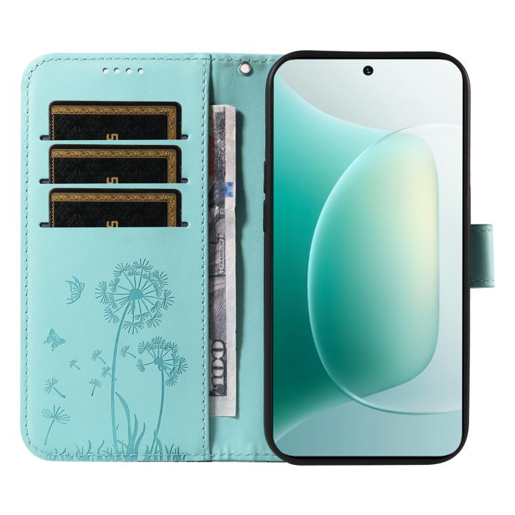 For Honor 300 Dandelion Embossed Pattern Flip Leather Phone Case