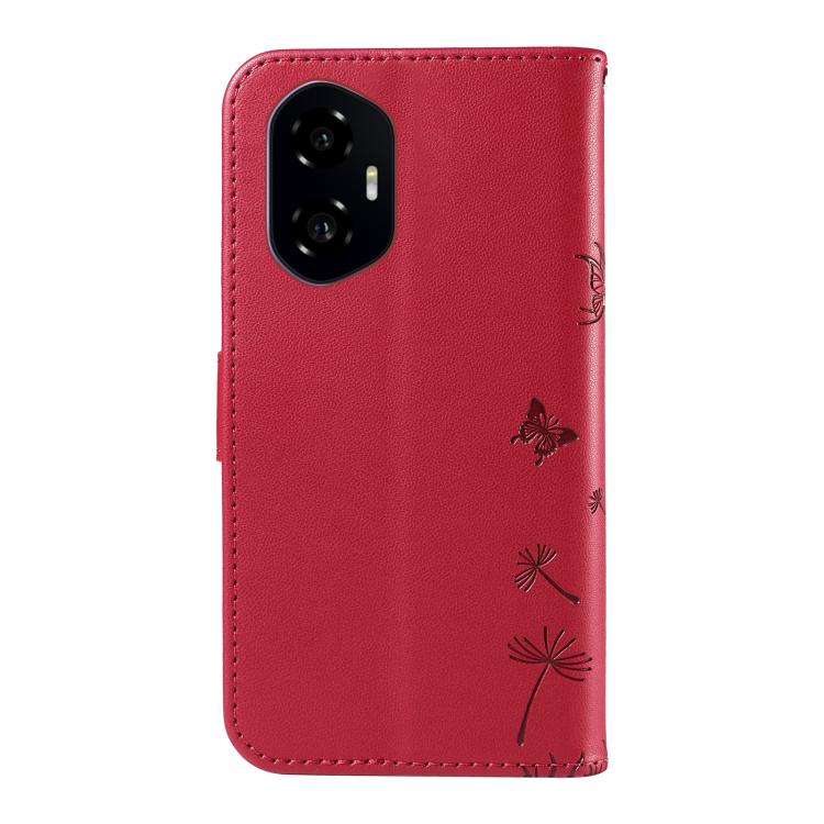 For Honor 300 Dandelion Embossed Pattern Flip Leather Phone Case