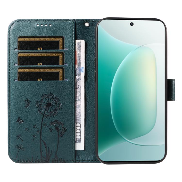 For Honor 300 Dandelion Embossed Pattern Flip Leather Phone Case