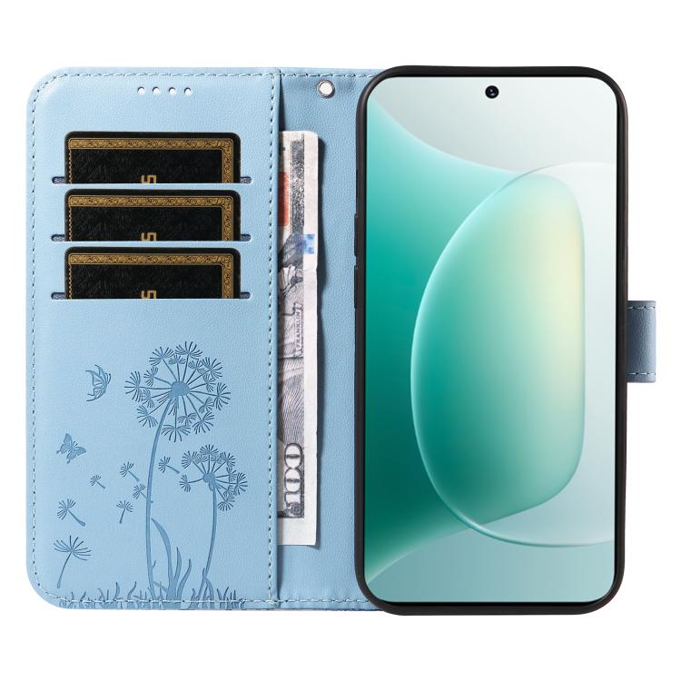 For Honor 300 Dandelion Embossed Pattern Flip Leather Phone Case