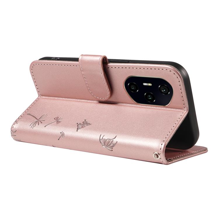 For Honor 300 Pro / 300 Ultra Dandelion Embossed Pattern Flip Leather Phone Case