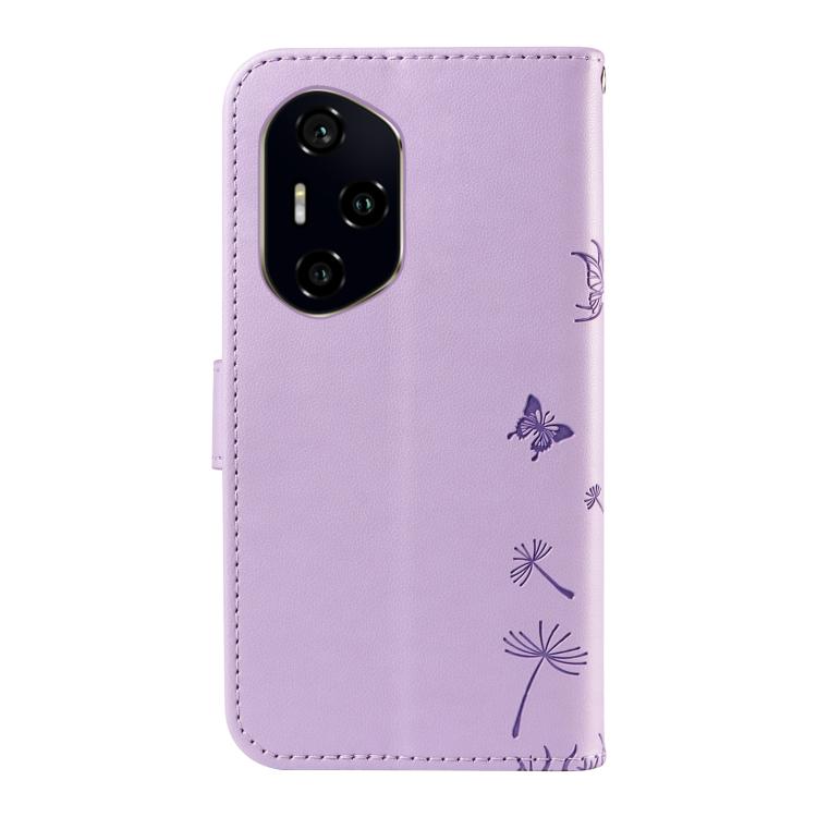 For Honor 300 Pro / 300 Ultra Dandelion Embossed Pattern Flip Leather Phone Case