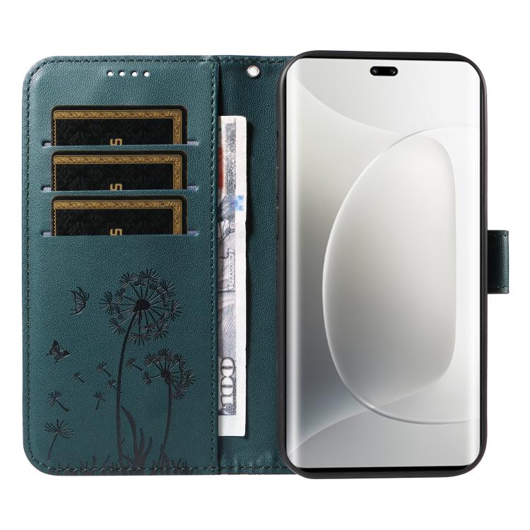 For Honor 300 Pro / 300 Ultra Dandelion Embossed Pattern Flip Leather Phone Case